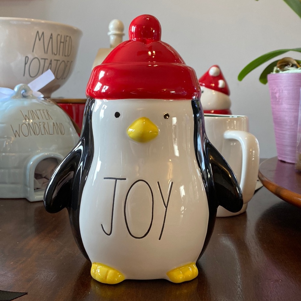 Rae Dunn JOY penguin decoration
